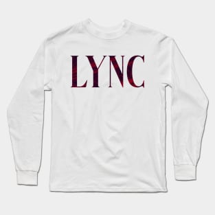 Lync - Simple Typography Style Long Sleeve T-Shirt